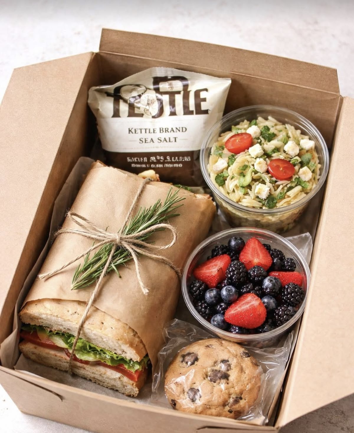 Fresh food and healthy snack options for a workplace break room